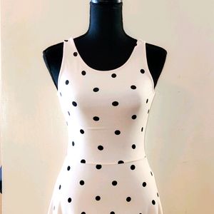 Blush Polka Dot Mini Dress